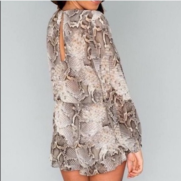 Show Me Your MuMu Rocky Romper in Snake - Picture 2 of 8